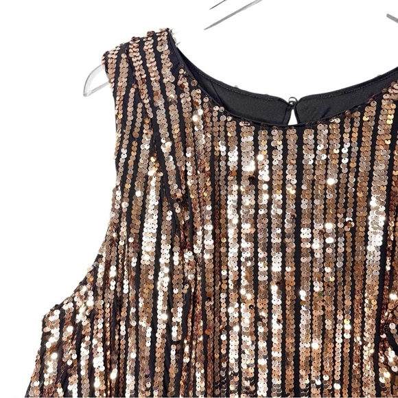 Torrid Sequin Rose Gold Black Women’s Sleeveless Party Mini Dress Sz 3X - Picture 4 of 12